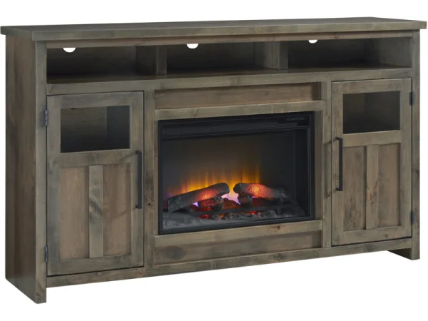 Finnegan 66″ Highboy Fireplace Console DTT1940-SBR Fireplaces Aspen Home