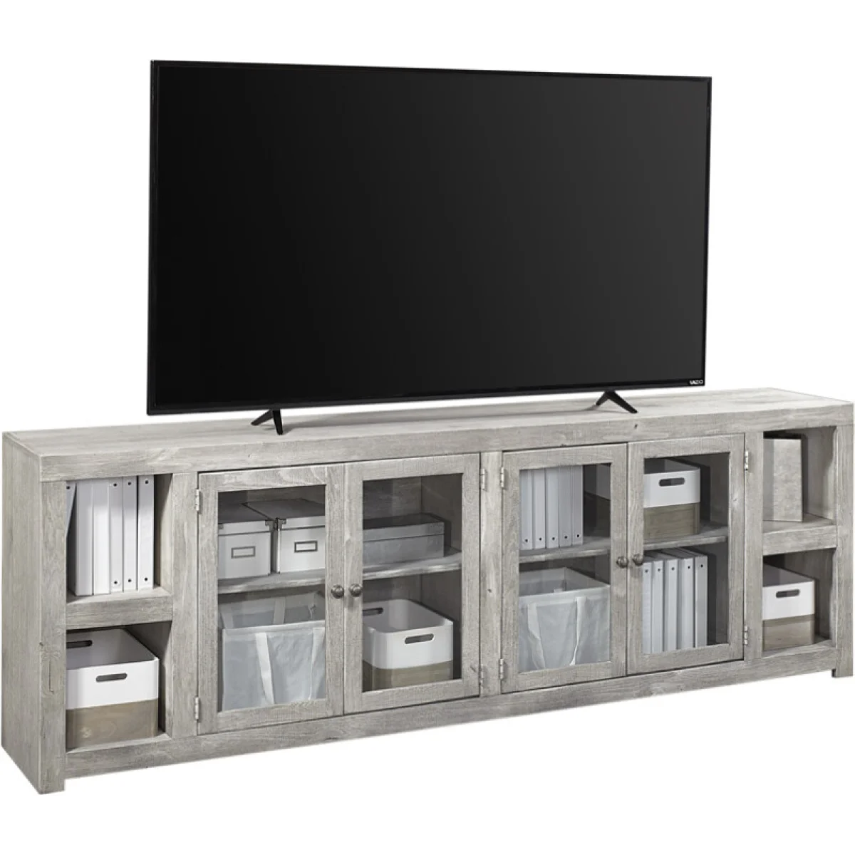 Avery Loft 97″ Console W/ 4 Doors Entertainment Stands Aspen Home 7