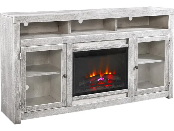 Avery Loft 74″ Highboy Fireplace Console W/ 2 Doors Fireplaces Aspen Home