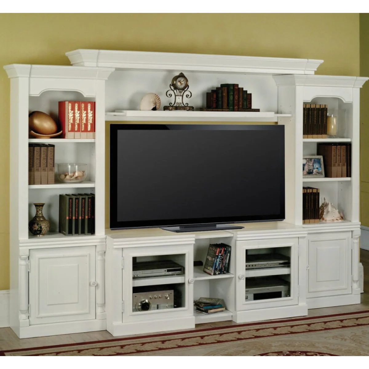 Premier Alpine 4pc Wall (100, 250p, 15x) Entertainment Stands black 4