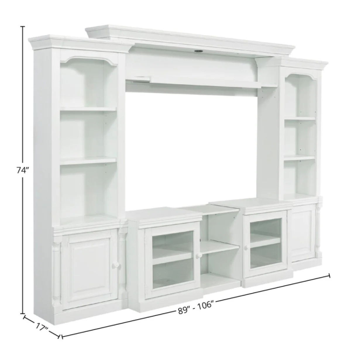 Premier Alpine 4pc Wall (100, 250p, 15x) Entertainment Stands black 7