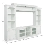 Premier Alpine 4pc Wall (100, 250p, 15x) Entertainment Stands black 12