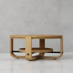 Escape Round Cocktail Table With Shelf Cocktail & Coffee Tables Brown 16
