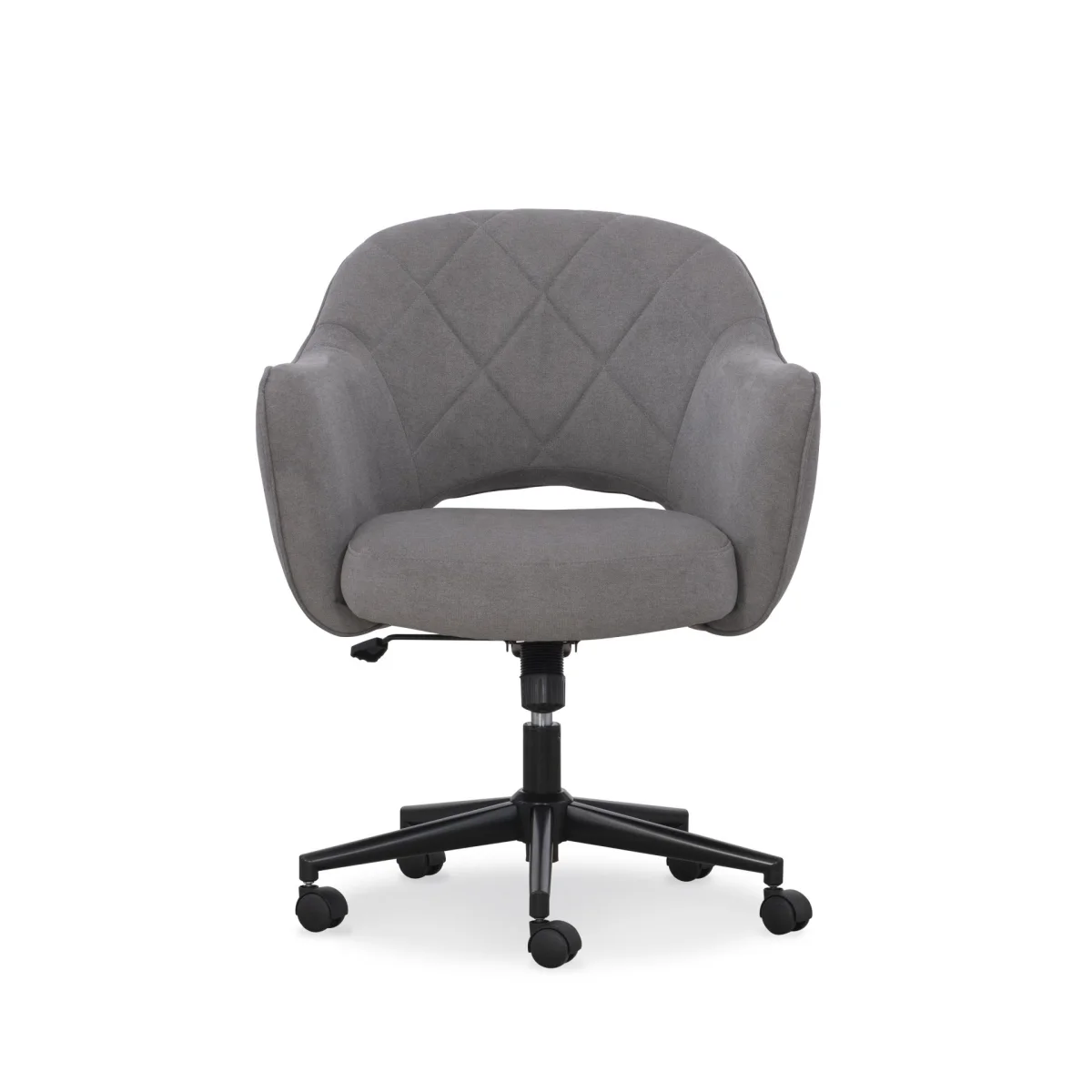 Gray Quilted Task Chair Office Chairs Gray 4