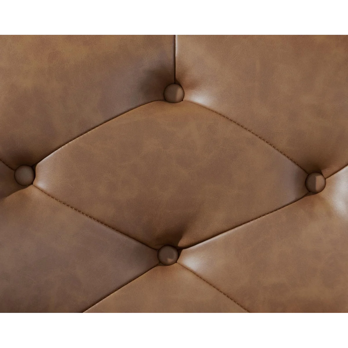 Cognac Tufted Task Chair Office Chairs Brown 6