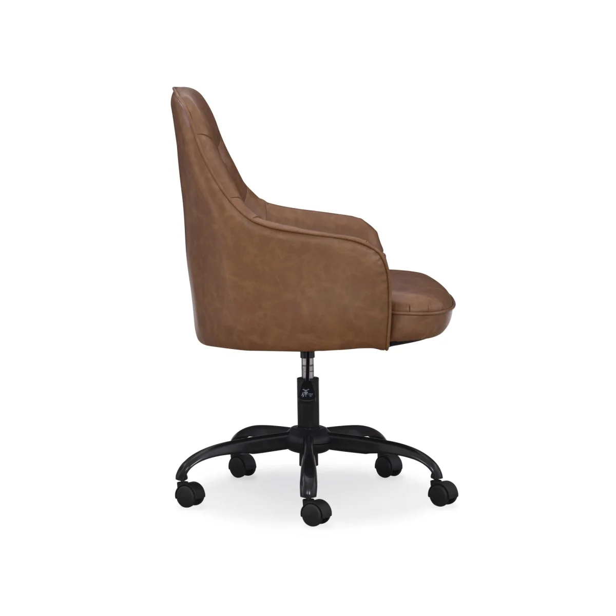 Cognac Tufted Task Chair Office Chairs Brown 8
