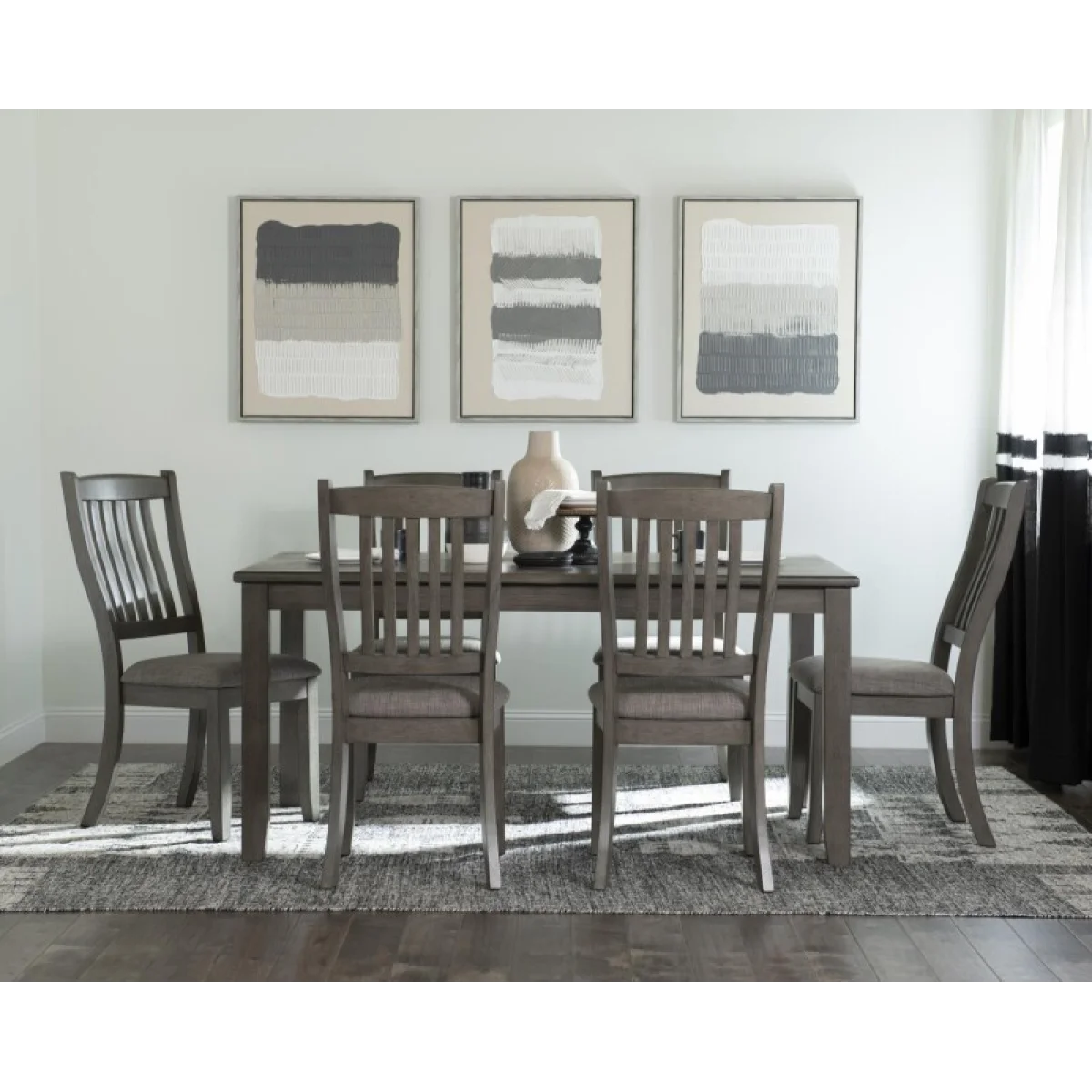 Gray Farmhouse Dining Table Dining Tables Brown 12