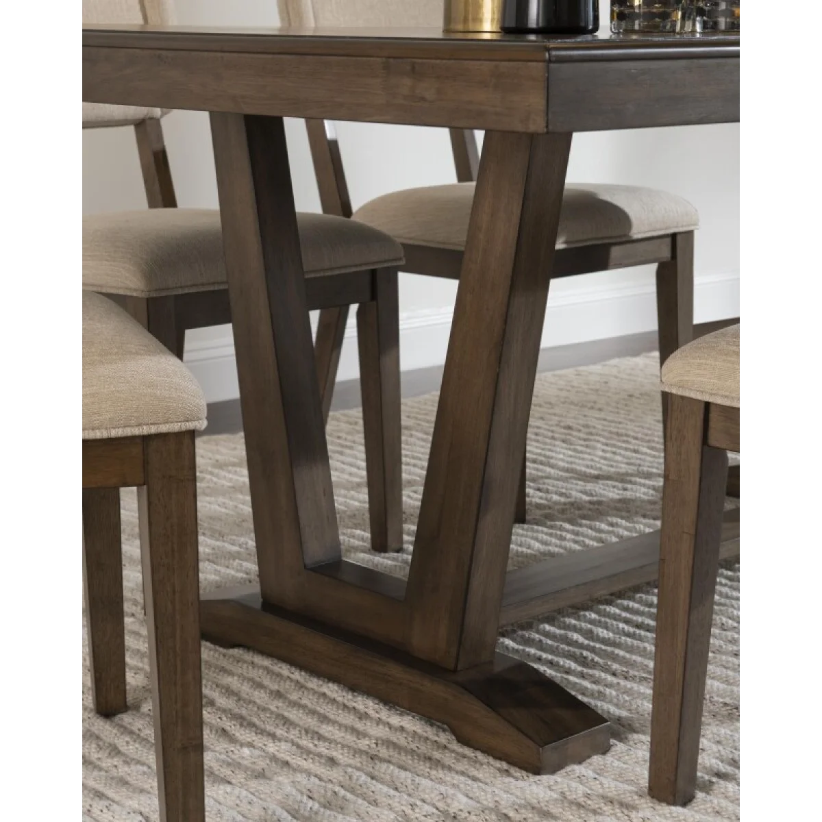 Brown Transitional Dining Table Dining Tables Brown 6