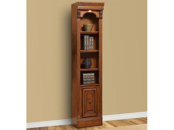 Huntington 21 In. Open Top Bookcase Bookcases Antique Vintage Pecan