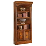 Huntington 32 In. Open Top Bookcase Bookcases Antique Vintage Pecan 13