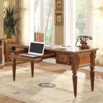Huntington Writing Desk Desks Antique Vintage Pecan 10