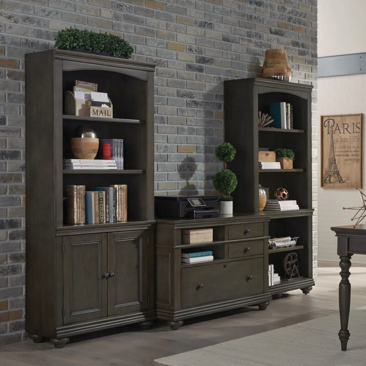 Oxford Door Bookcase Bookcases Aspen Home 9