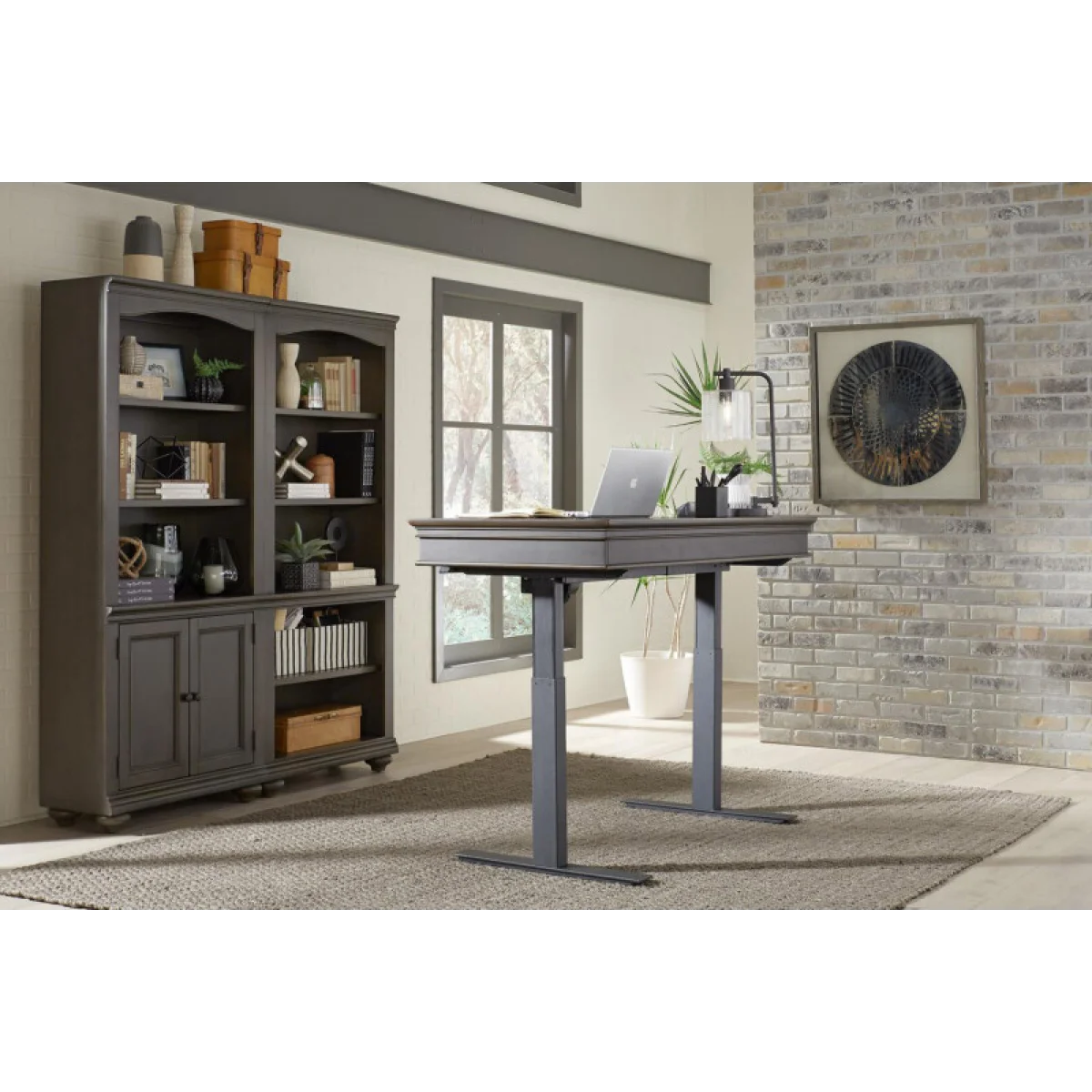 Oxford 60″ Adj. Lift Desk Top (for Iuab-301-2) I07-360T-PEP Desks Aspen Home 7