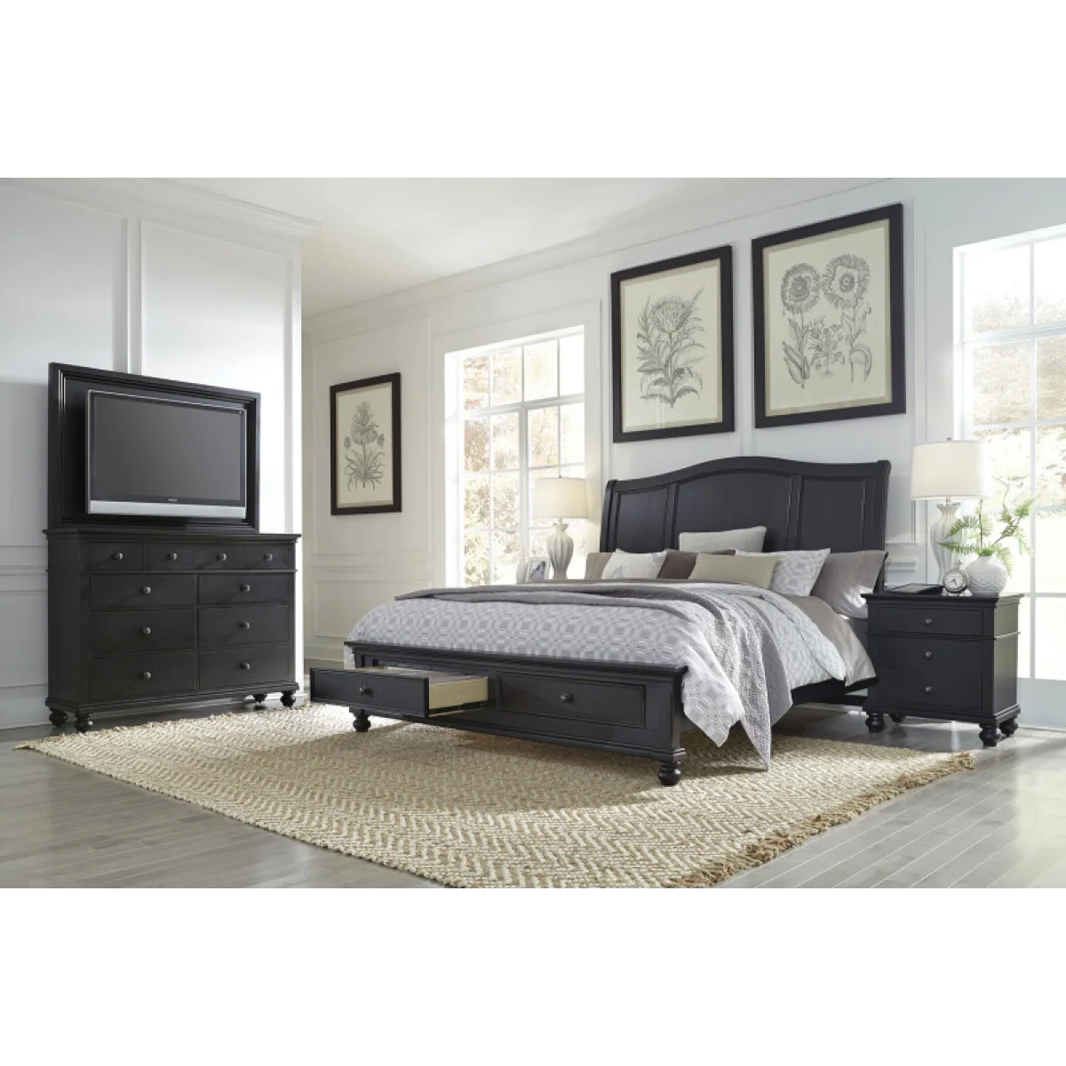 Oxford Queen Storage Fb Bed Parts Aspen Home 6