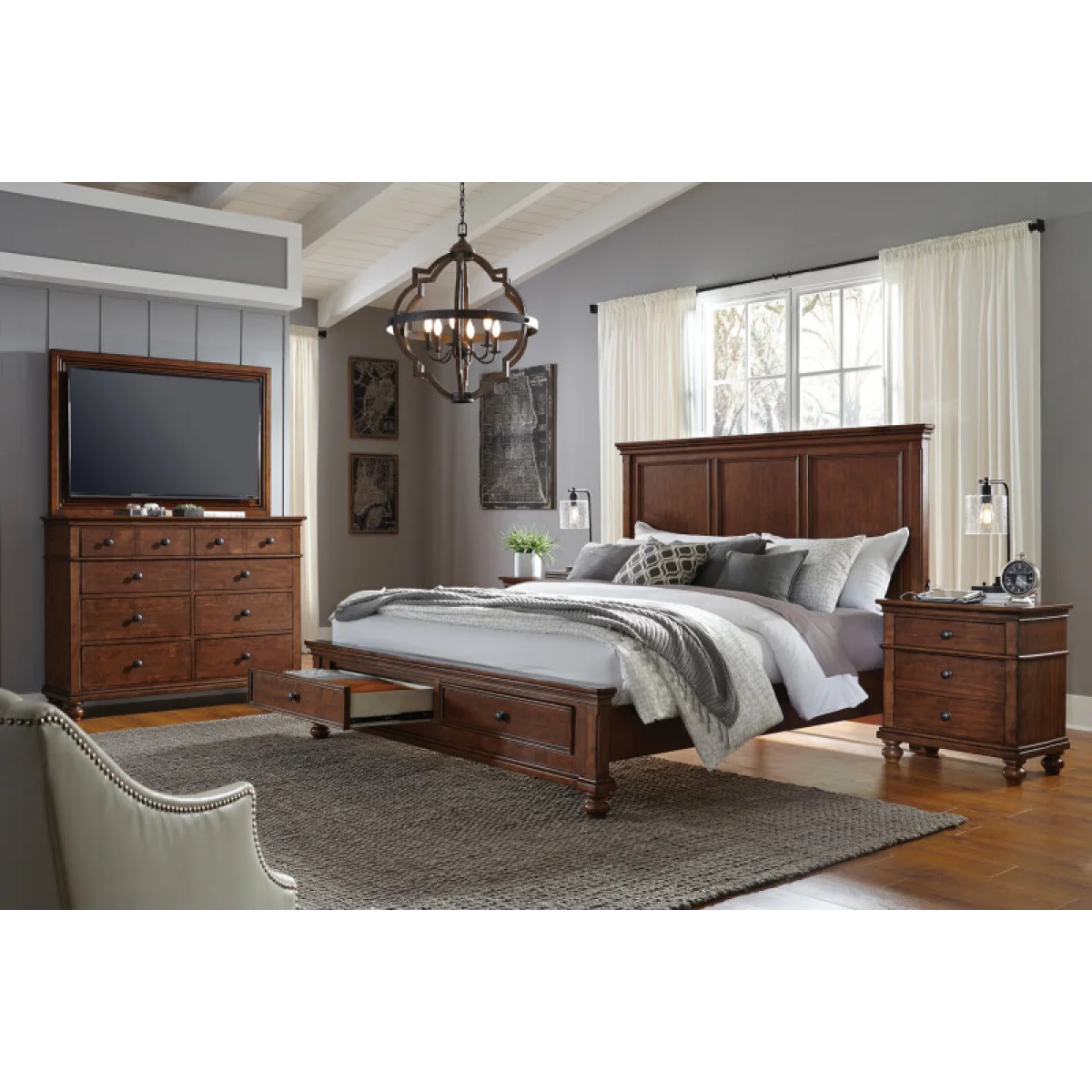 Oxford Queen Low Profile Fb Bed Parts Aspen Home 7