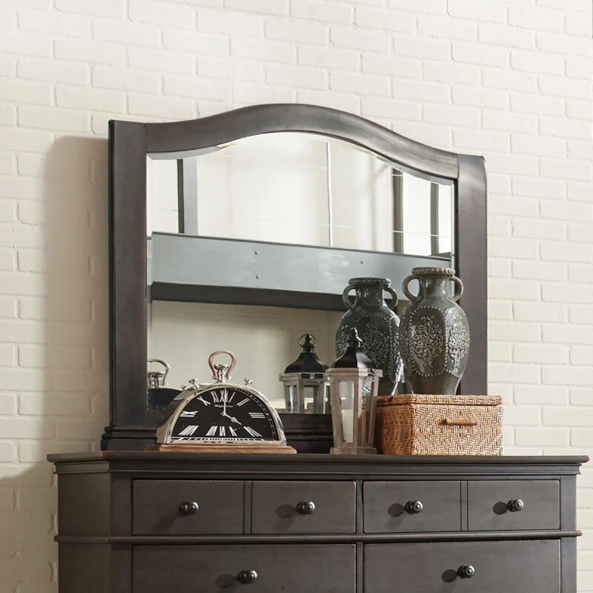 Oxford Arched Mirror Bedroom Mirrors Aspen Home 11