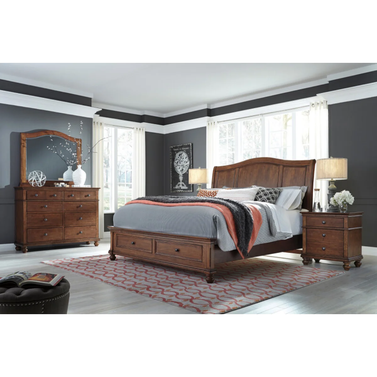 Oxford Arched Mirror Bedroom Mirrors Aspen Home 6
