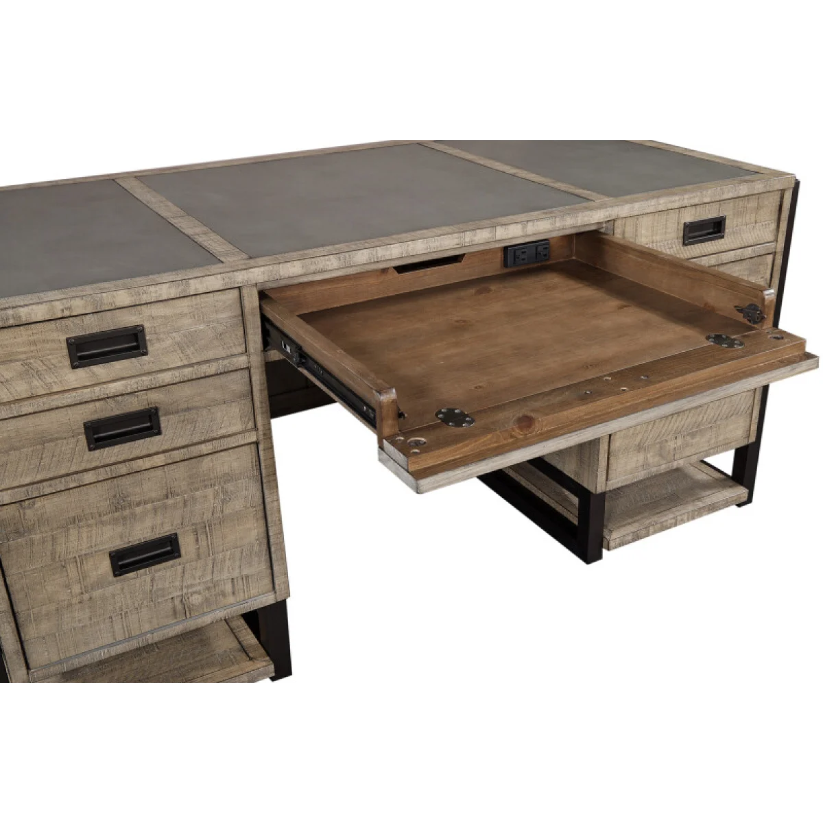 Grayson 66″ Executive Desk Desks Aspen Home 11