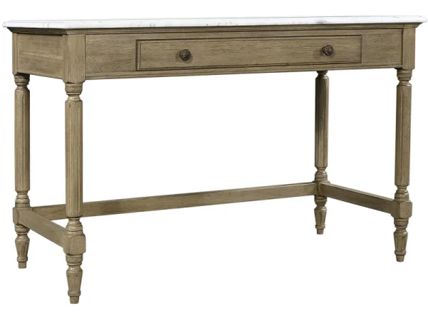 Provence Writing Desk W/ Marble Top Desks Aspen Home