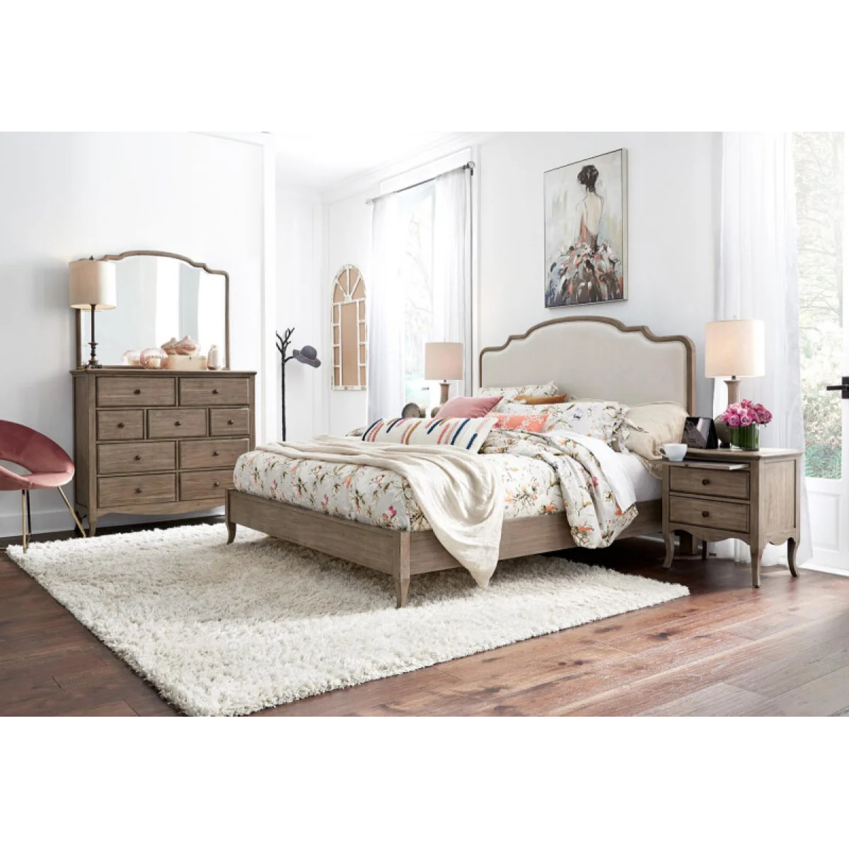 Provence Queen Uph Hb Bed Parts Aspen Home 19