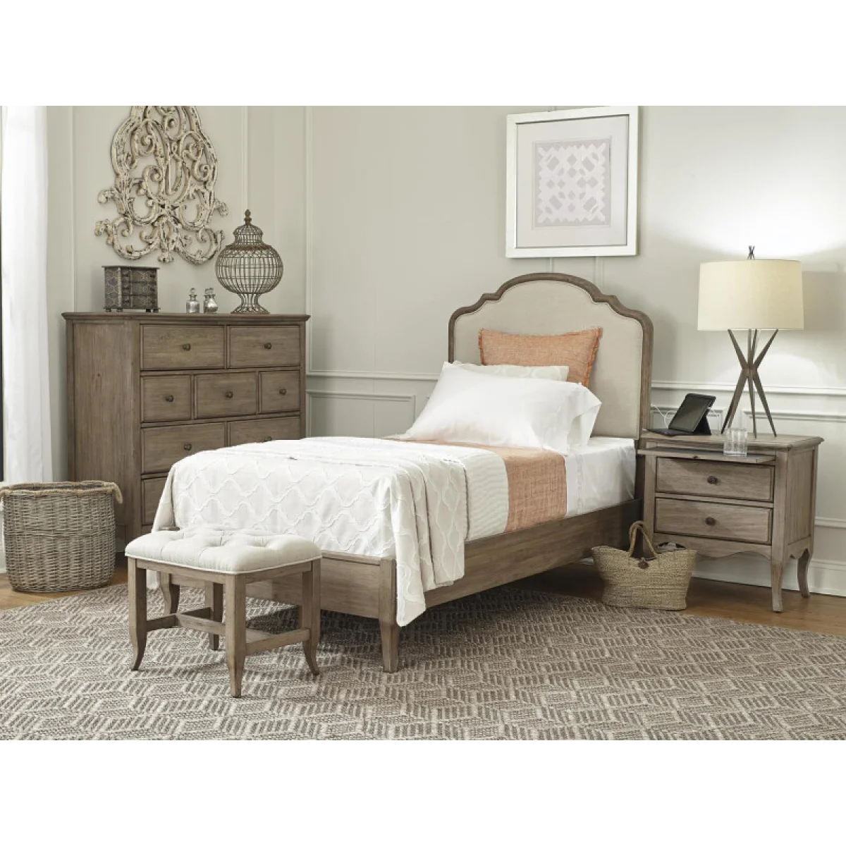 Provence Queen Uph Hb Bed Parts Aspen Home 17