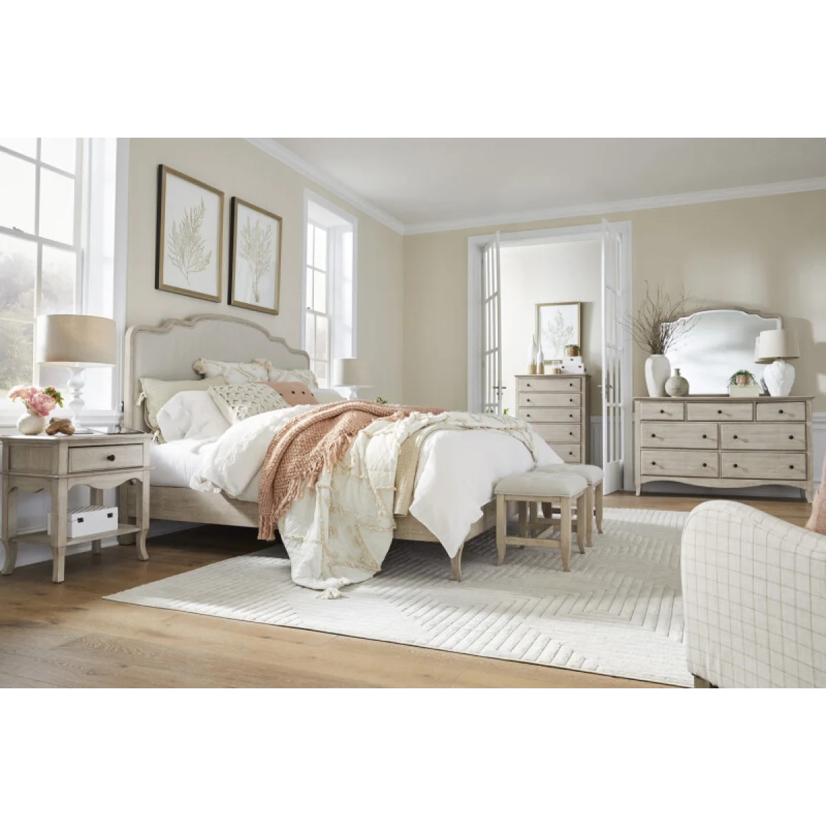 Provence Queen Uph Hb Beds Aspen Home 11