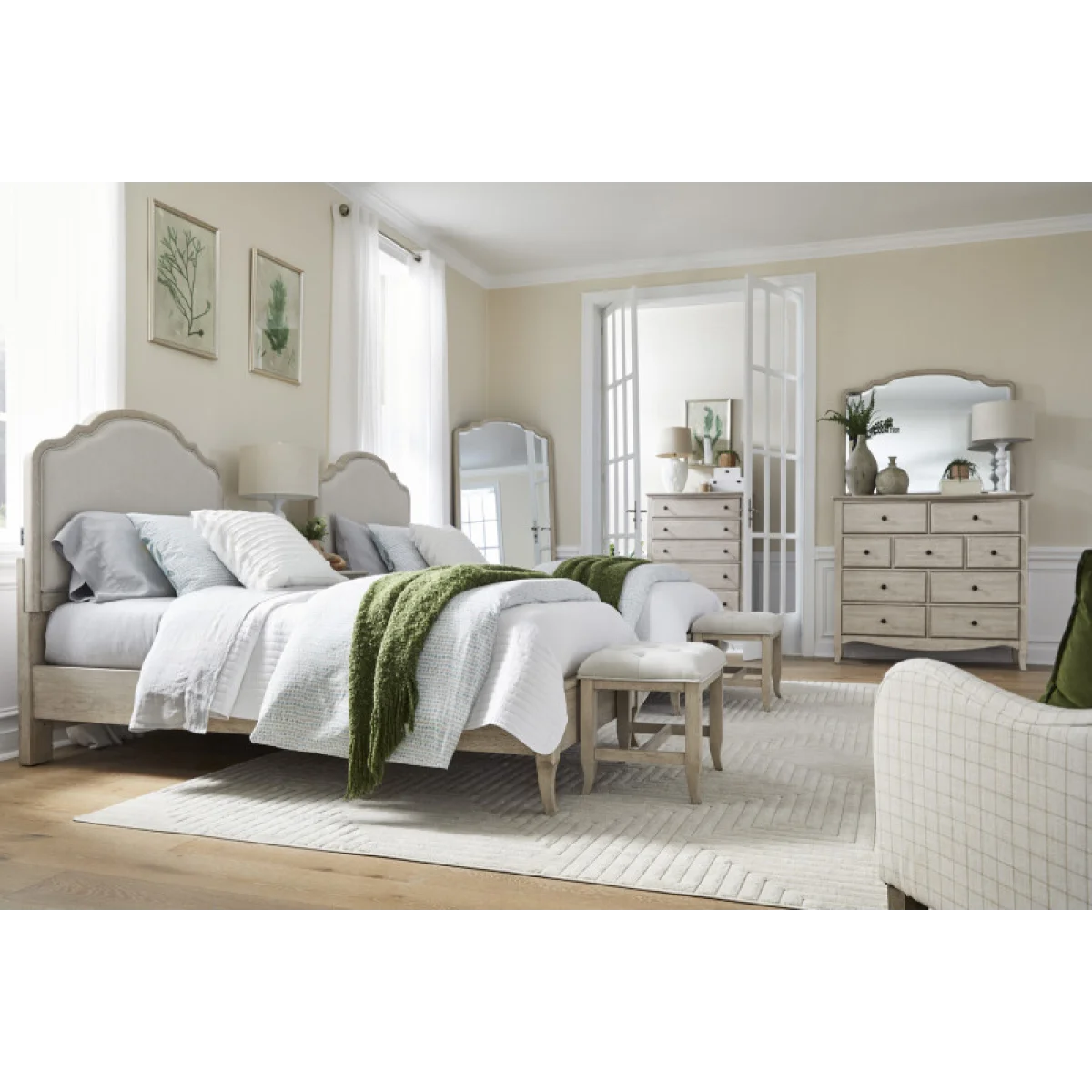 Provence Landscape Mirror Bedroom Mirrors Aspen Home 16