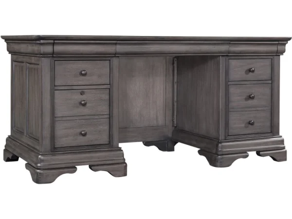 Sinclair 68″ Executive Desk Desks Ash Grey