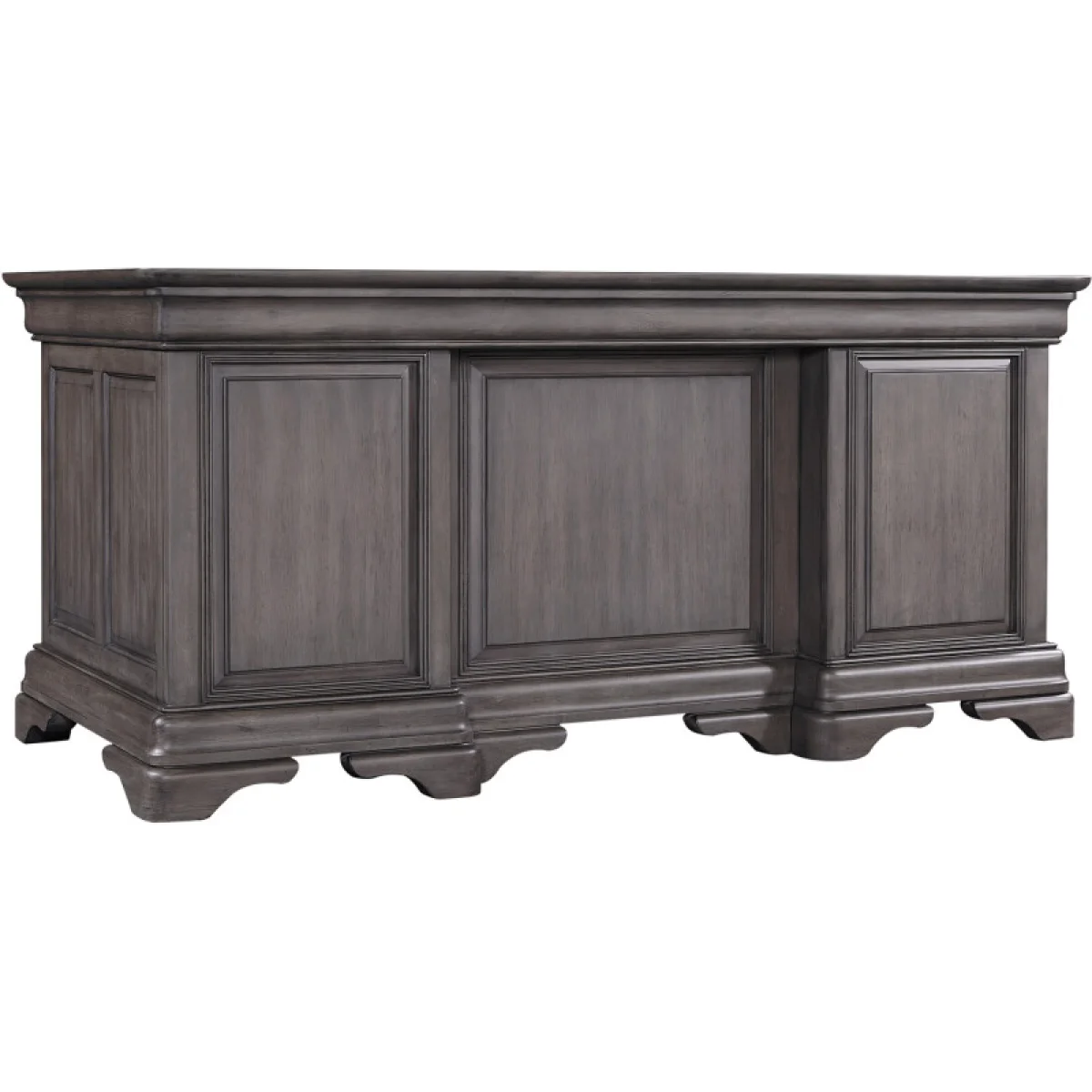 Sinclair 68″ Executive Desk Desks Ash Grey 6