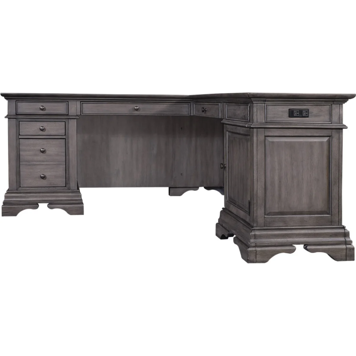 Sinclair 68″ Desk For Return Desks Ash Grey 6