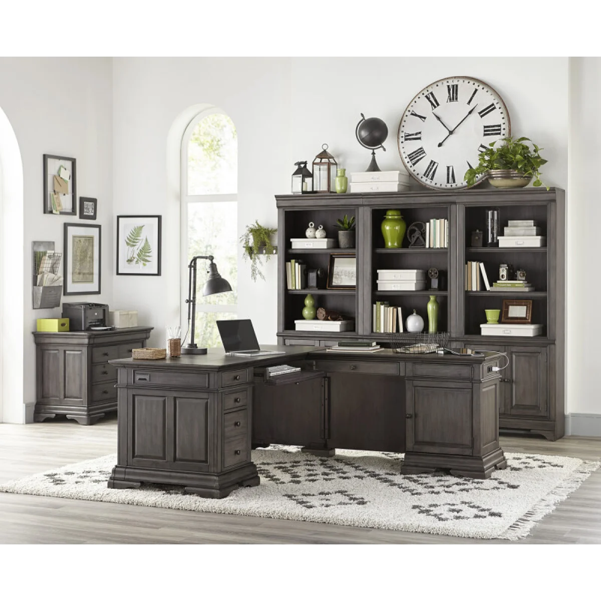 Sinclair 68″ Desk For Return Desks Ash Grey 8