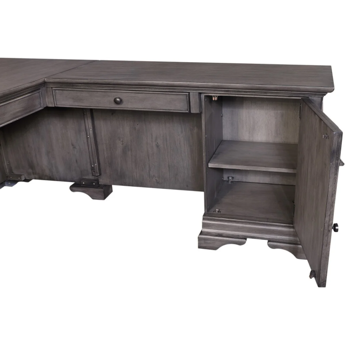 Sinclair 68″ Desk For Return Desks Ash Grey 11