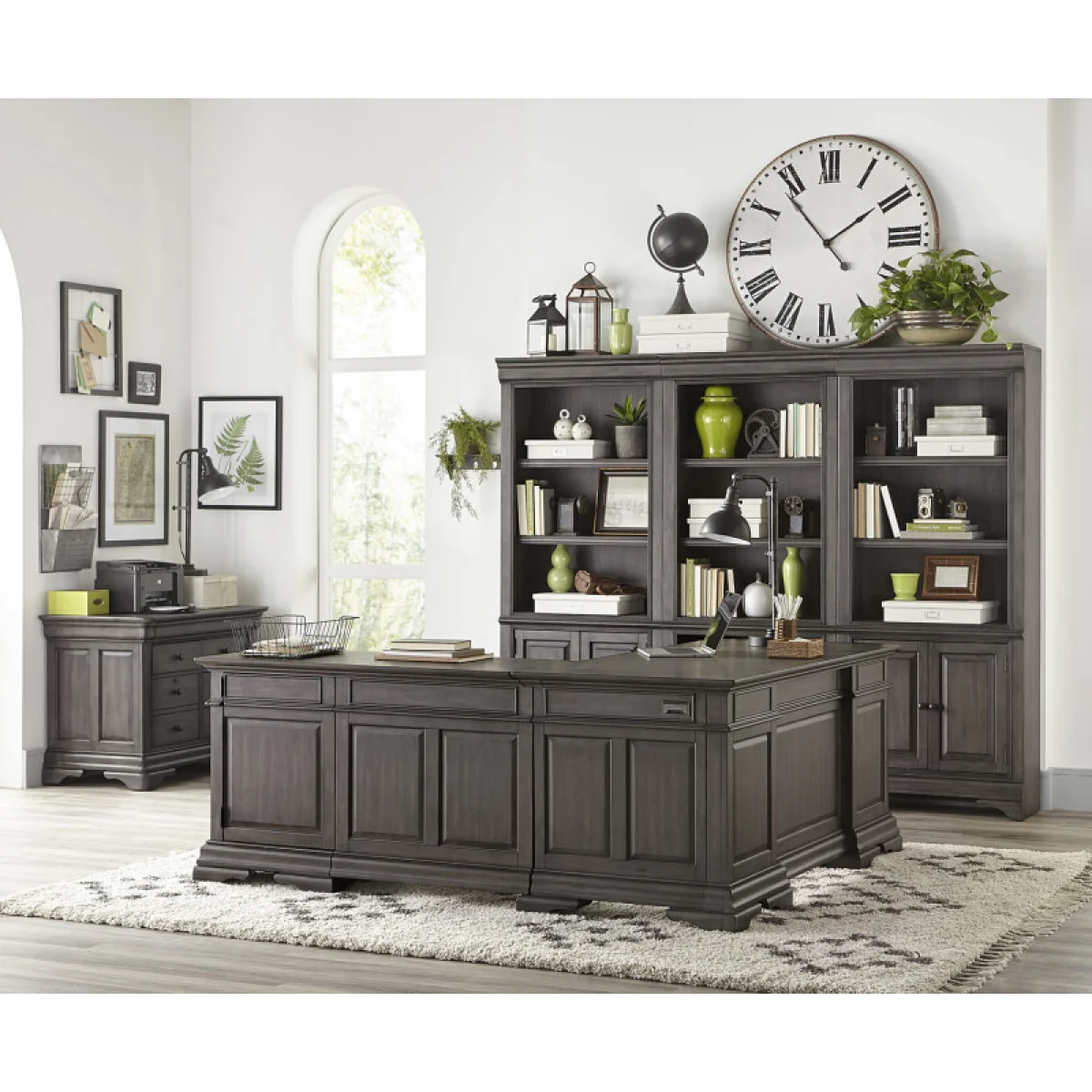 Sinclair 48″ Return Desk Desks Ash Grey 7