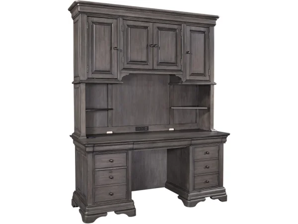 Sinclair 68″ Credenza Desk Desks Ash Grey