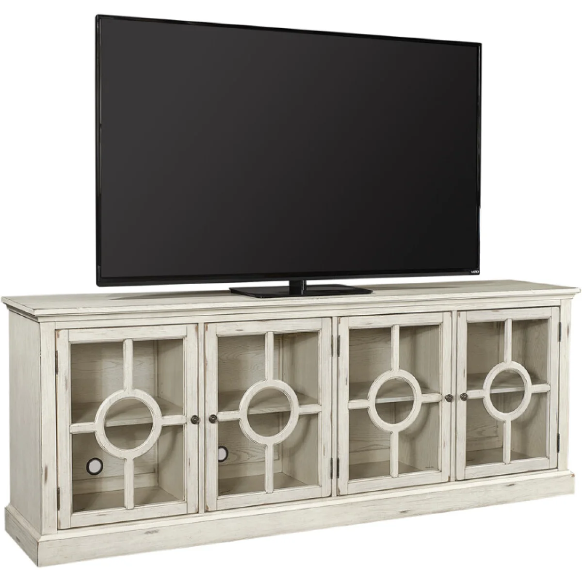 Radius 86″ Console Entertainment Stands Alabaster 7