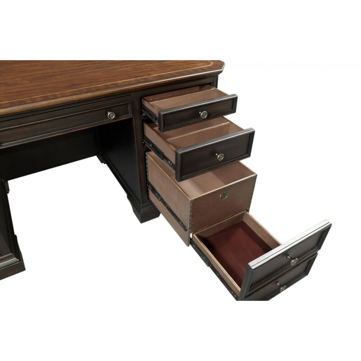 Hampton 66″ Executive Desk Desks Aspen Home 9