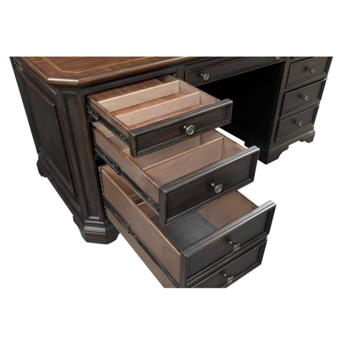 Hampton 66″ Executive Desk Desks Aspen Home 10