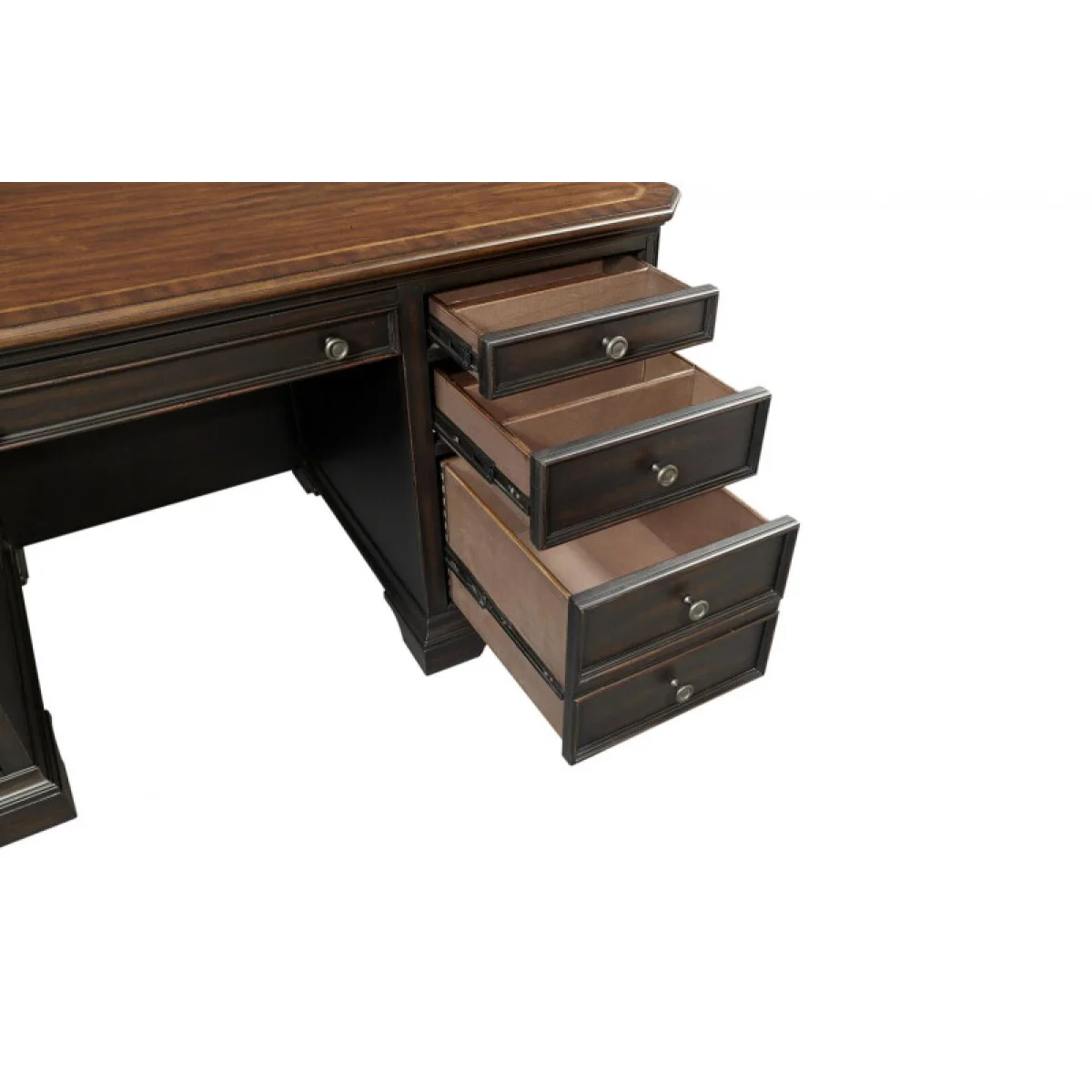 Hampton 66″ Executive Desk Desks Aspen Home 12