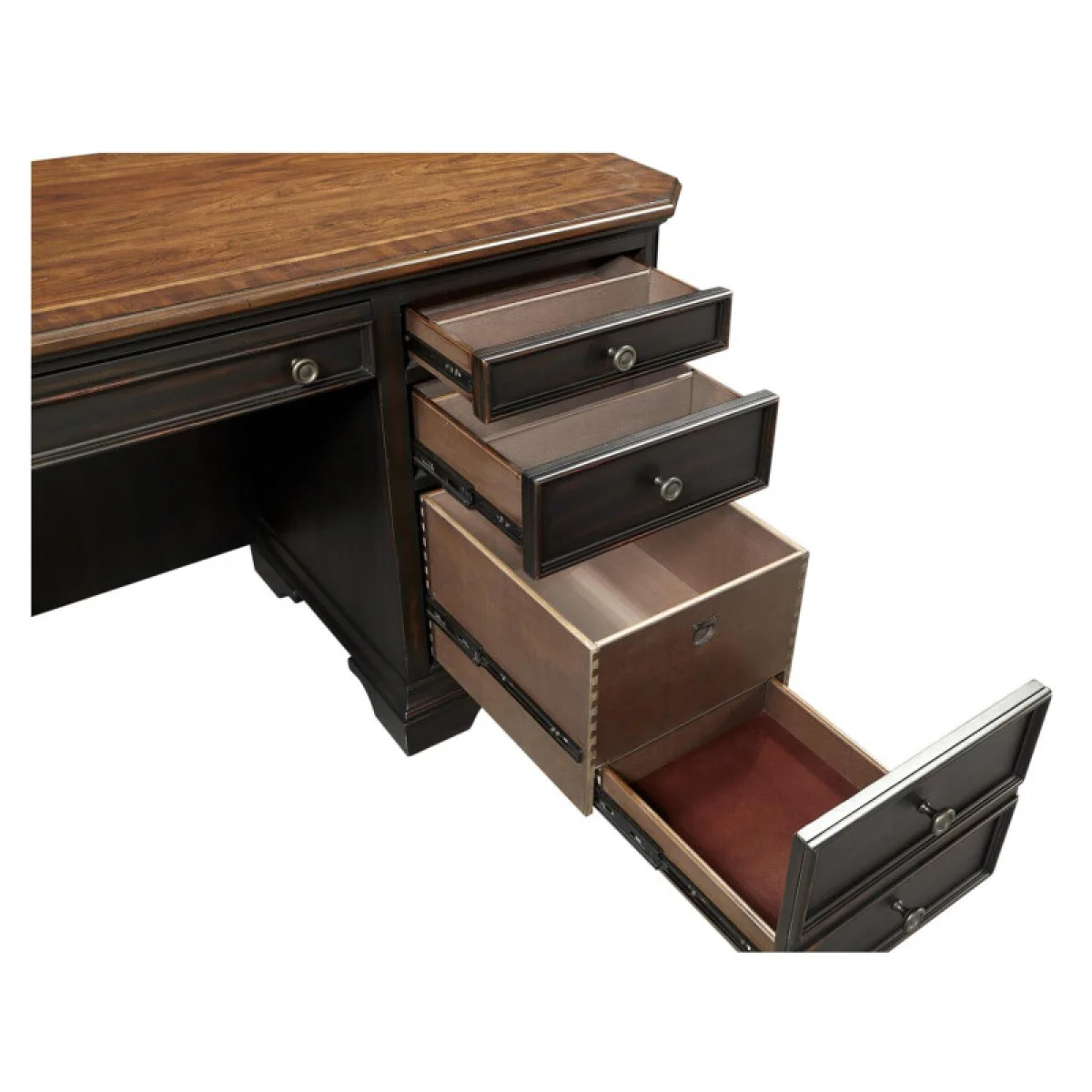 Hampton Credenza Desk Desks Aspen Home 17