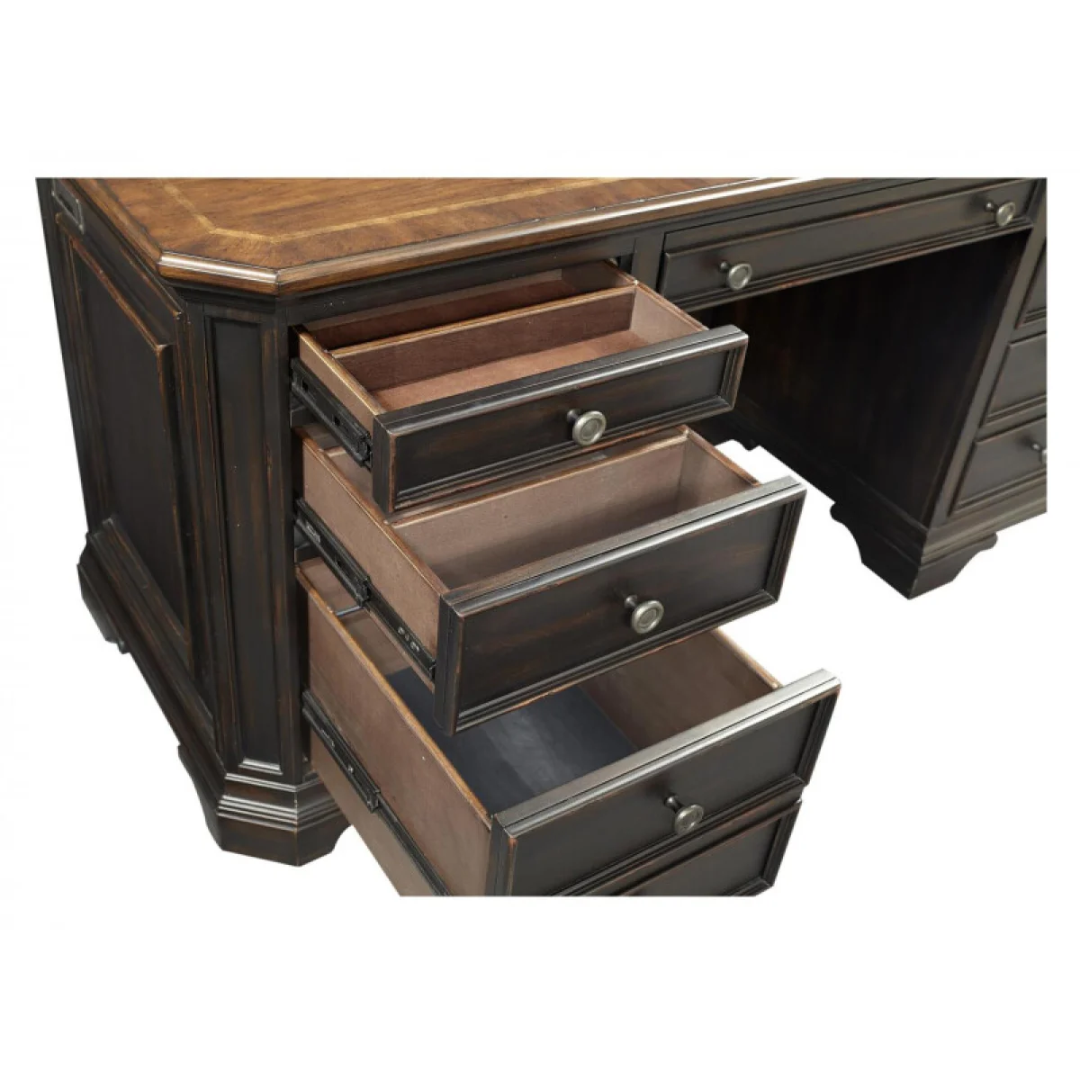 Hampton Credenza Hutch Desks Aspen Home 11