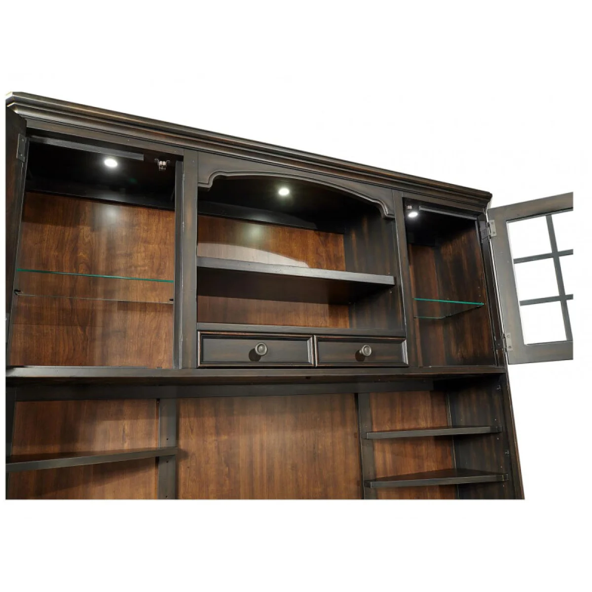 Hampton Credenza Hutch Desks Aspen Home 15