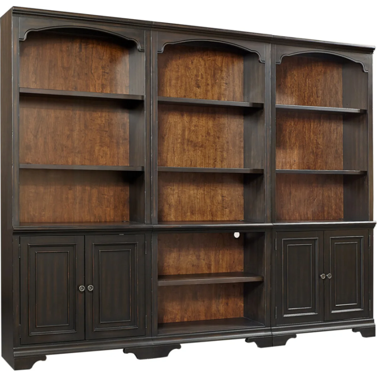 Hampton Open Bookcase Bookcases Aspen Home 7