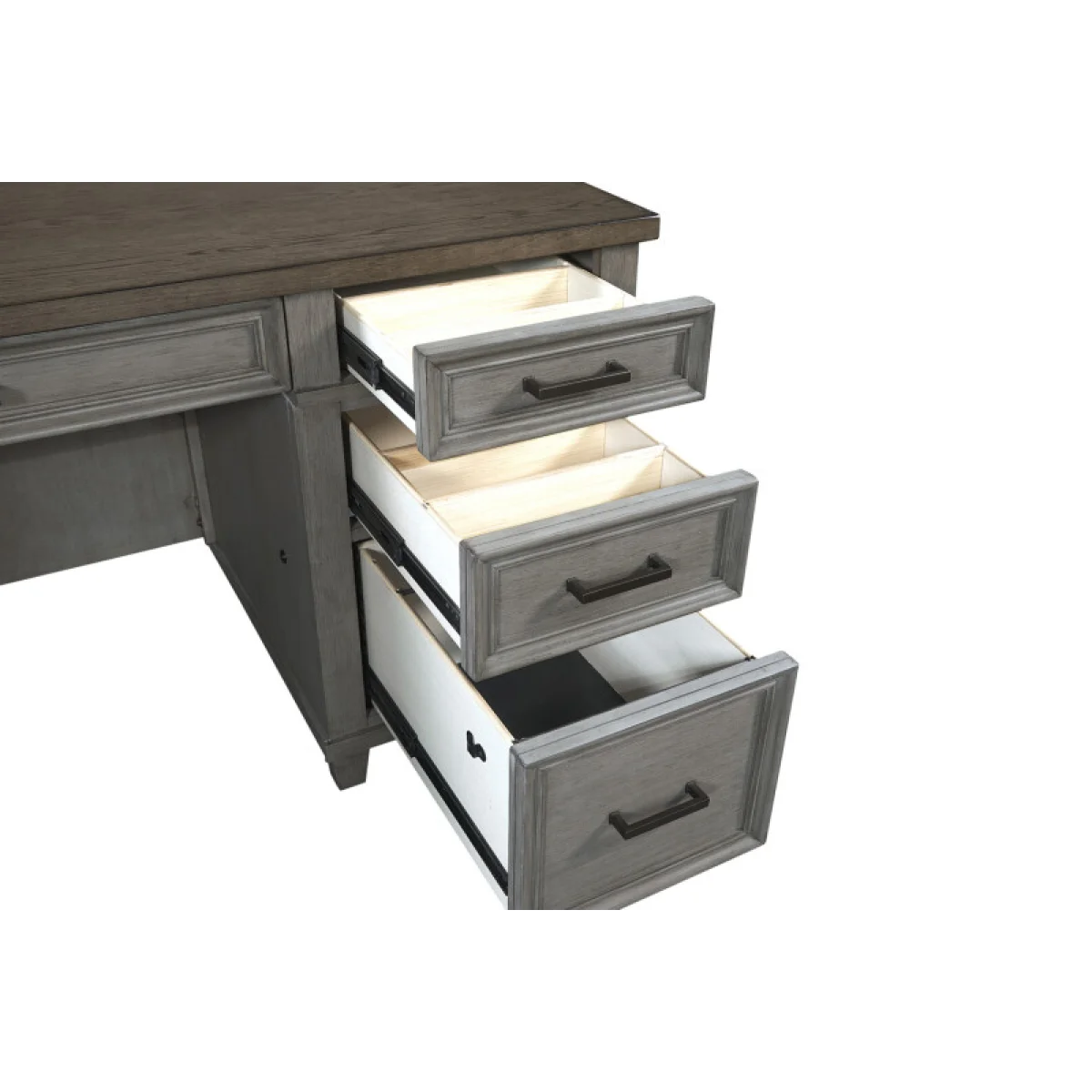 Caraway 66″ Executive Desk Desks Aged Slate 10