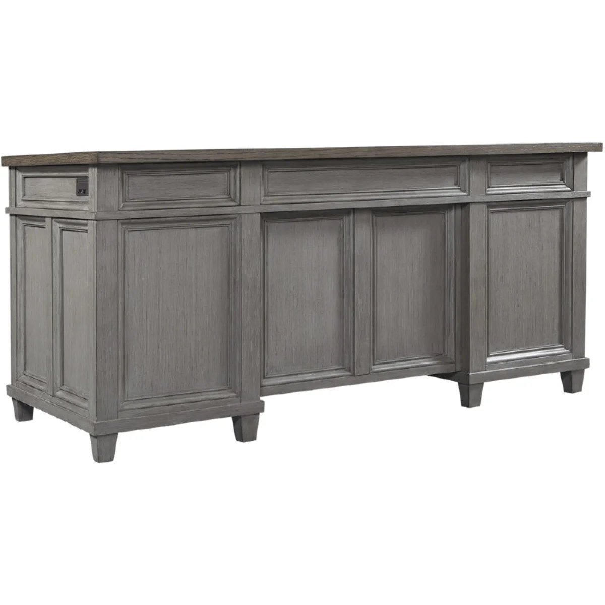 Caraway 66″ Executive Desk Desks Aged Slate 15