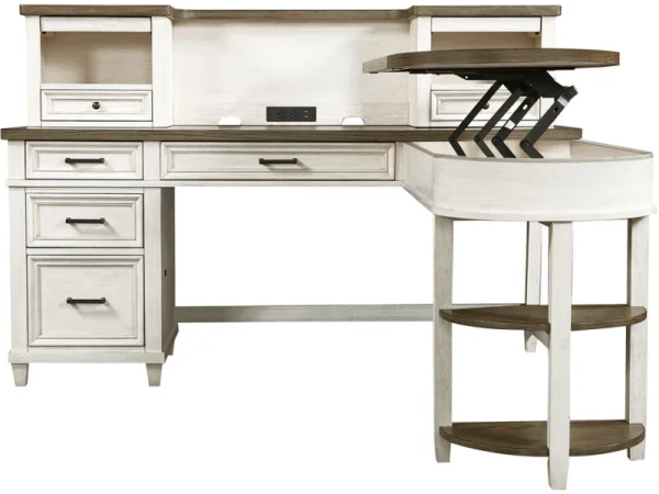 Caraway 48″ Return Desk Desks Aged Ivory