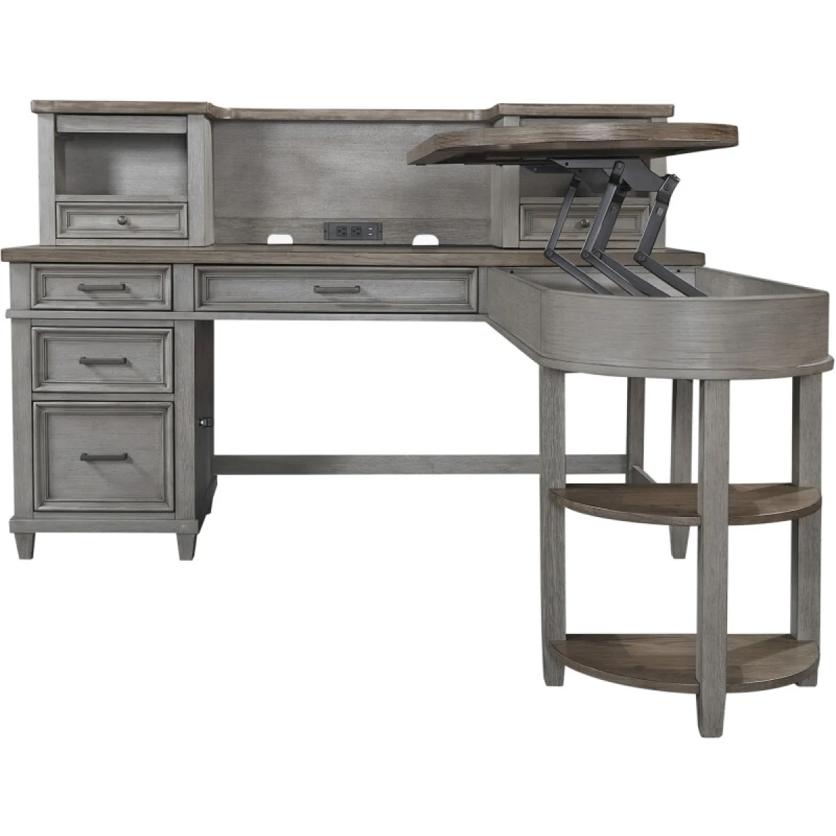 Caraway 48″ Return Desk Desks Aged Slate 4