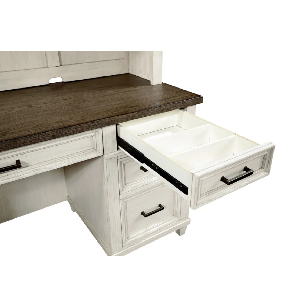 Caraway Credenza Desk Desks Aged Ivory 12