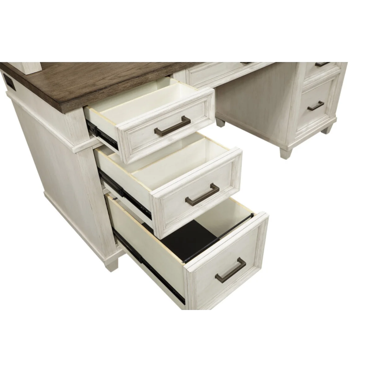 Caraway Credenza Desk Desks Aged Ivory 15