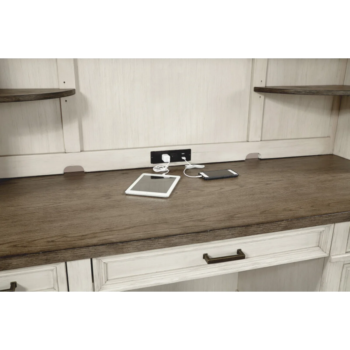 Caraway Credenza Desk Desks Aged Ivory 16