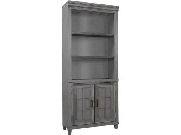 Caraway Door Bookcase Bookcases Aged Slate